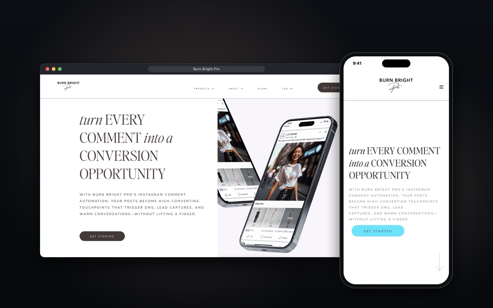 Automated Lead Generation Funnel shown on desktop and mobile