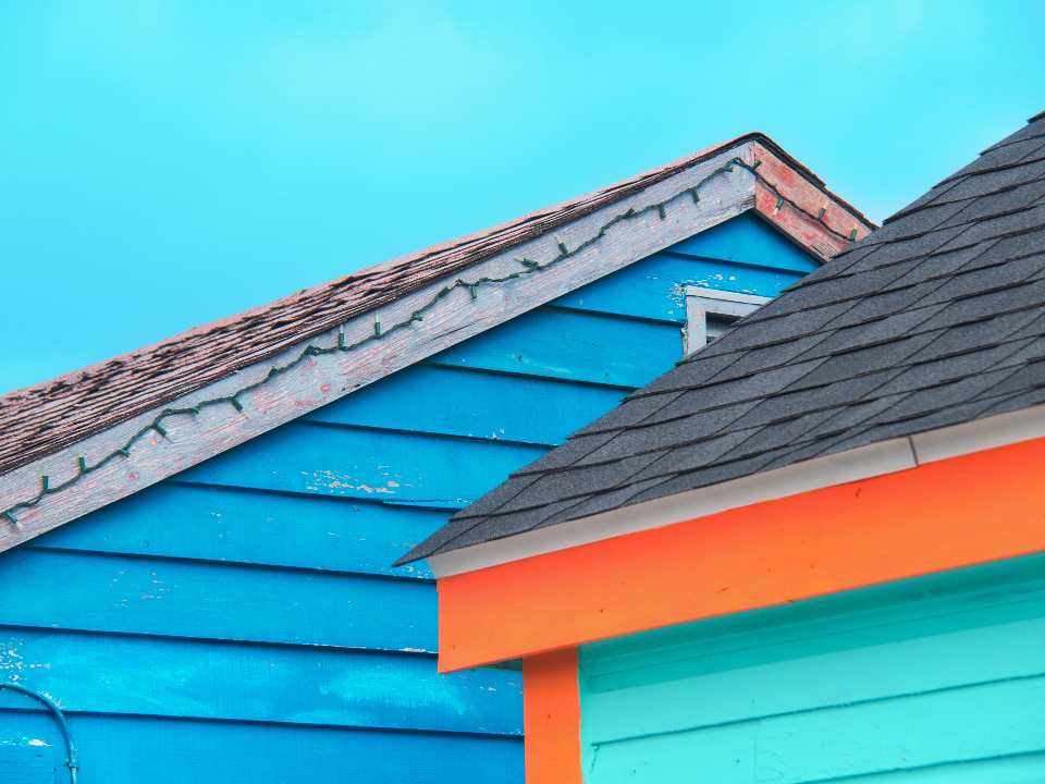 Freshly replaced roofline