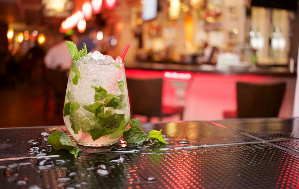 Mint cocktail at the bar