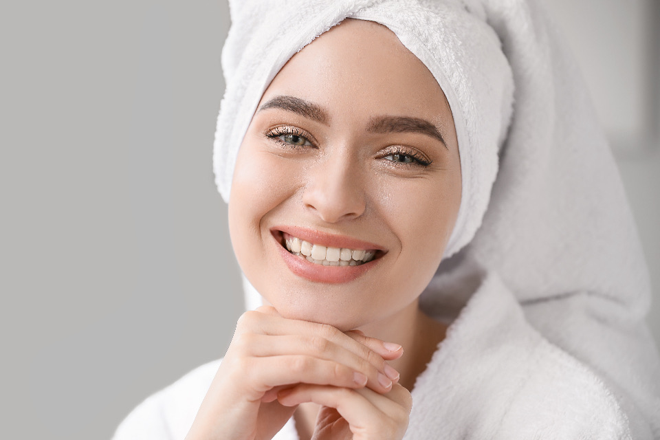 Smile after whitening
